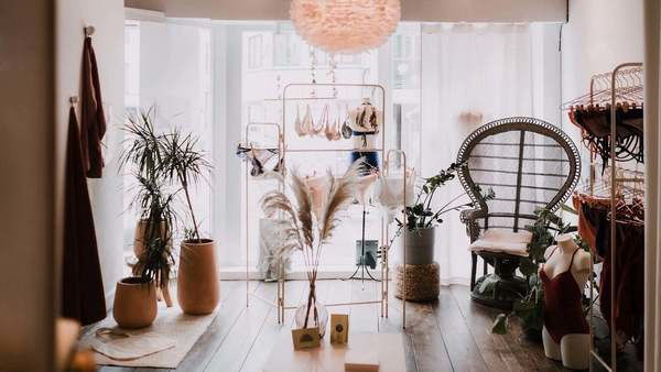 Interieur van een lingeriewinkel