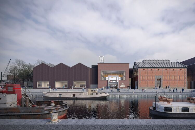 View of the future ‘Havenwereld’ visitor centre. 