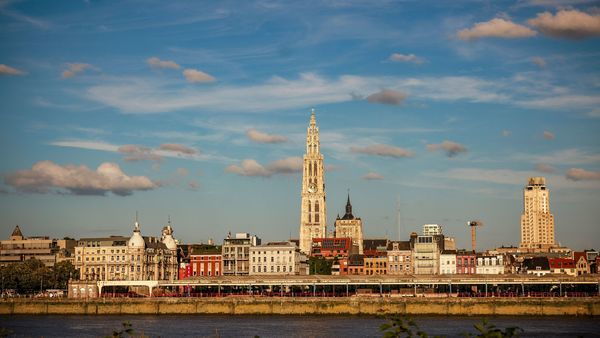 Die Skyline von Antwerpen