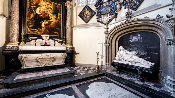 Schilderij van Rubens in de Sint-Jacobskerk